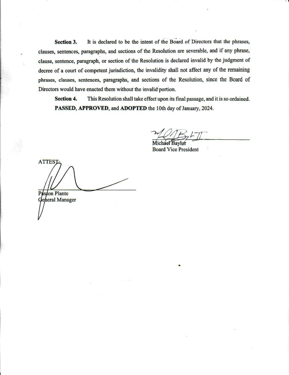 RESOLUTION 2026-01 Declaring Unopposed Candidates Elected and Cancelling the Election pg2