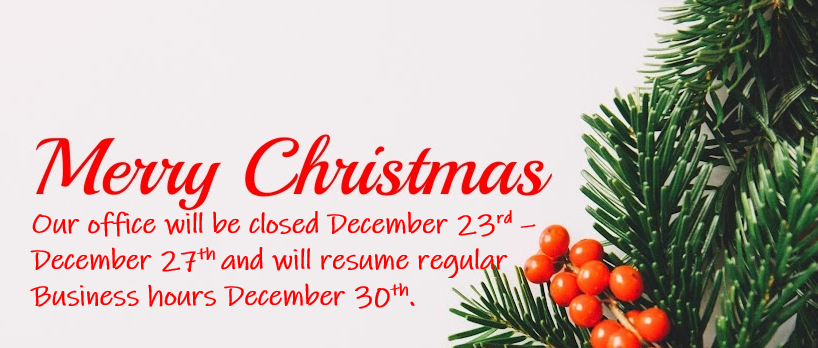 Christmas Office Closure 23 - 27