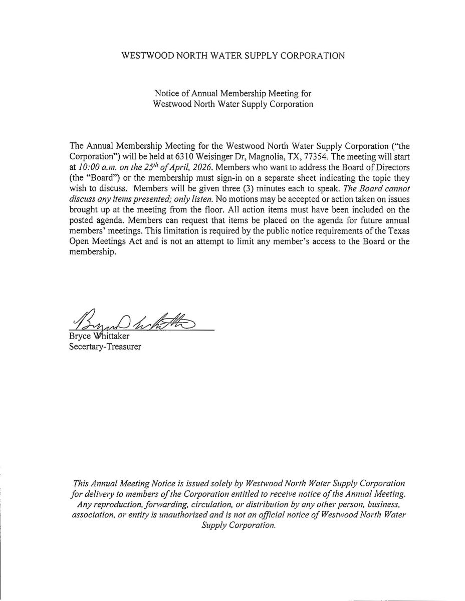 Notice of Annual Meeting 04.25.26