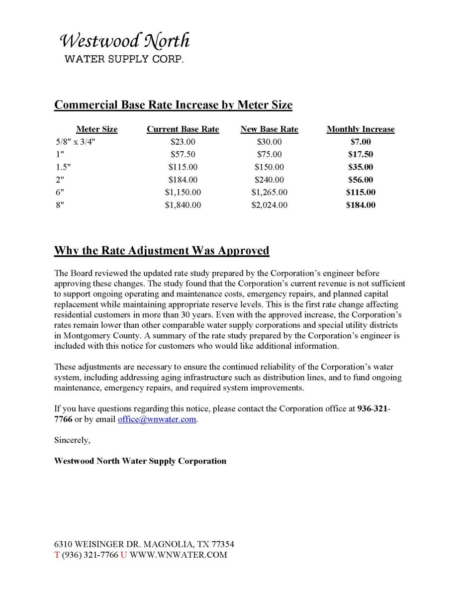 Notice of Rate Change 2026 page 3